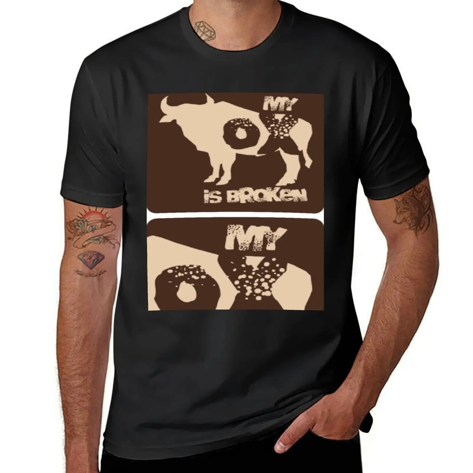 My Ox is broken T-Shirt customizeds anime mens t shirts pack