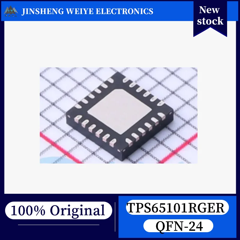 (1/5 piece) TPS65101RGER TPS65101 VQFN24 Multi-Output Power Management Unit, 100% New, Original, In Stock, Chipset