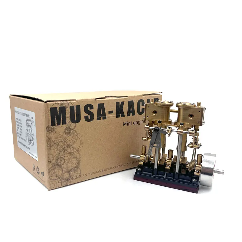 

LS2-13s Twin Cylinder Steam Engine Brass High Torque Twin Cylinder Steam Engine Model Toy