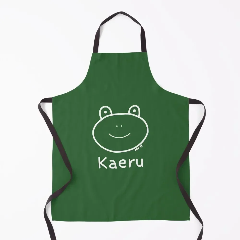 

Kaeru (лягушка) японский дизайн белого цвета Фартук Кухонные аксессуары Кухонные принадлежности бытовой женский фартук