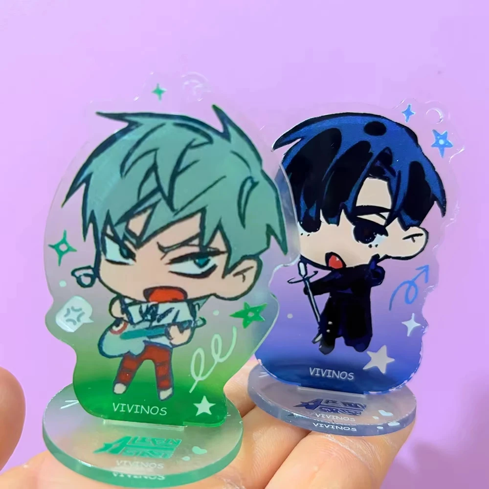 Anime Alien Stage Ivan&Till Q-Version Acrylic Stand Model Plate Cartoon Character Standee Desktop Ornament Cosplay Props