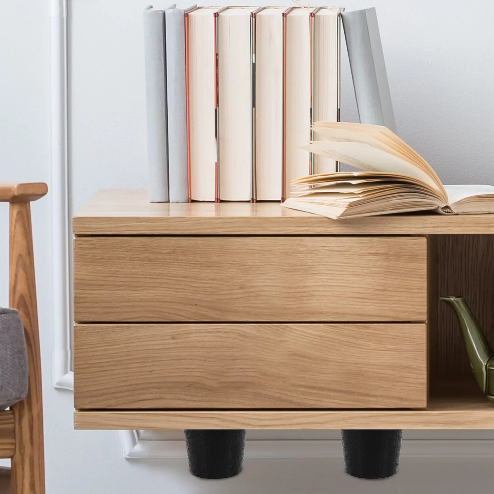 

4Pcs Furniture Leveling Feet Adjustable Sofa Foot Heightening Pads Plastic Iron Table Leg Levelers Stability Table Feet