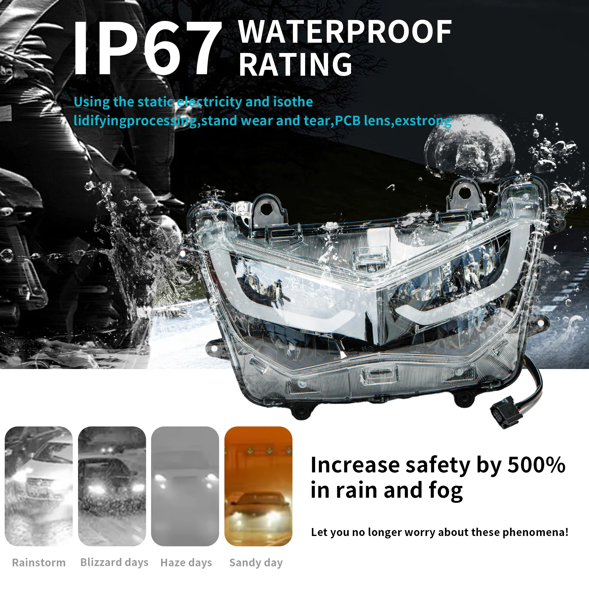 Fit For 2020 - 2024 YAMAHA NMAX125 NMAX155 21 22 23 NMAX 125 N-MAX 155 Headlight Latest Flowing Water Turn Signal LED Headlamp