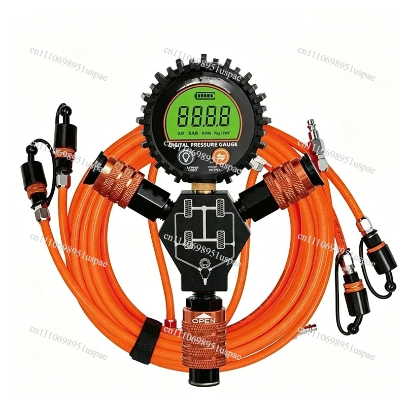 Off-Road Vehicle Tire Pressure Monitoring Instrument Desert Outdoor Integrated Charging And Discharging Four-Pipe