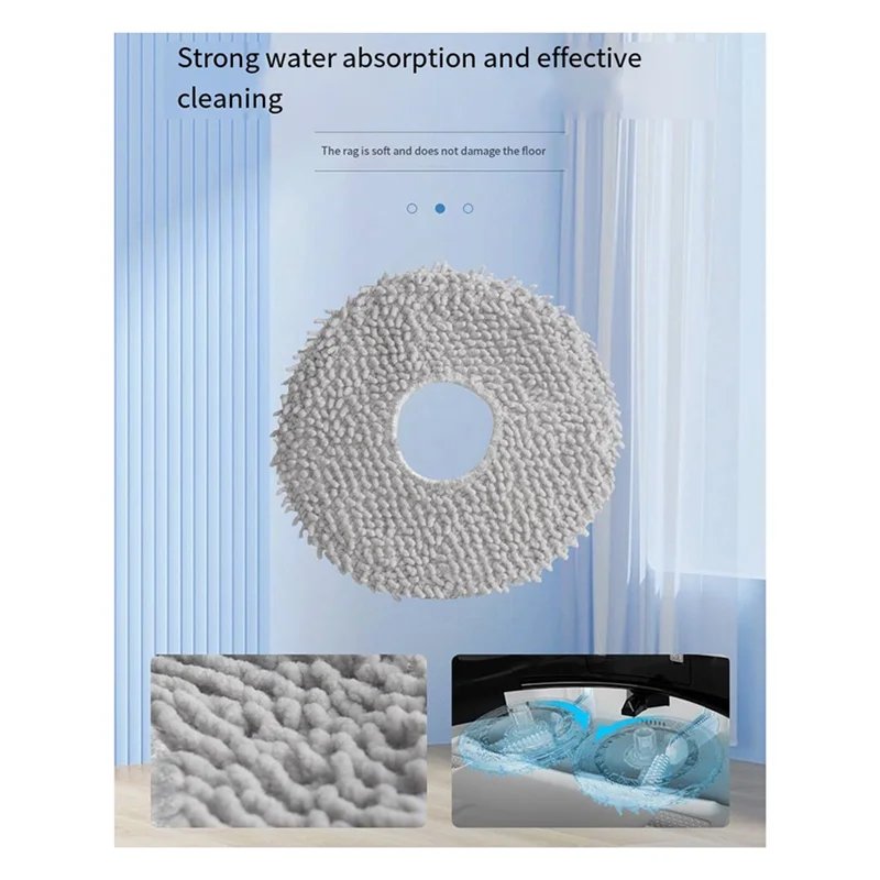 BAAG-Per Ecovacs Deebot X5 PRO Mop Sacchetto per la polvere Mop Consumabili Spazzola a rullo laterale Elementi filtranti Spazzare Accessori per robot