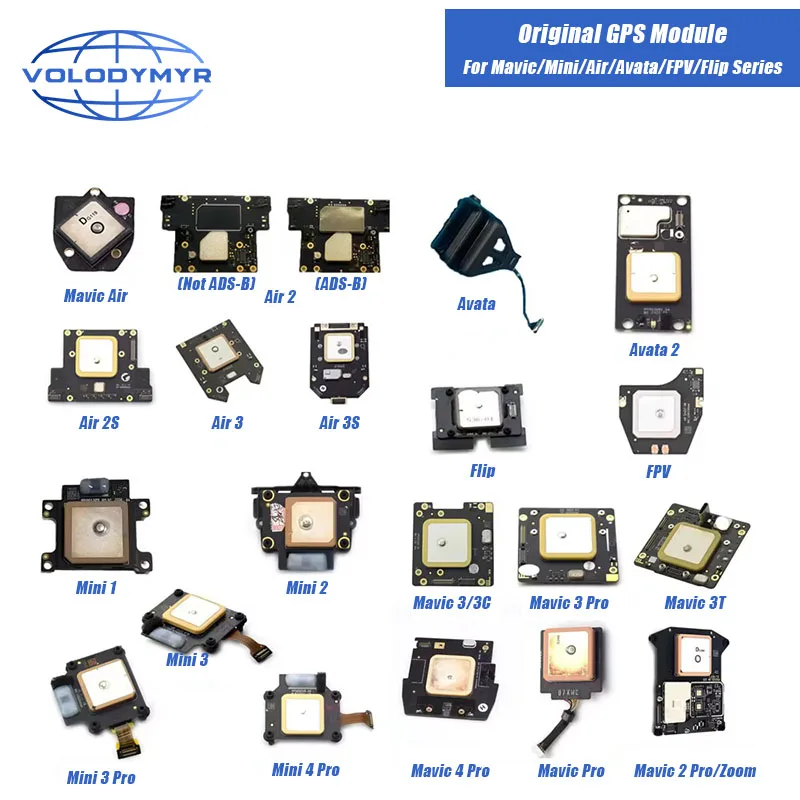 VOLODYMYR Original GPS-Modul für DJI Mavic/Mini/Air/Avata/FPV/Flip-Serie Ersatz-GPS-Komponente für DJI Drohnen-Reparaturteile – Detail 1