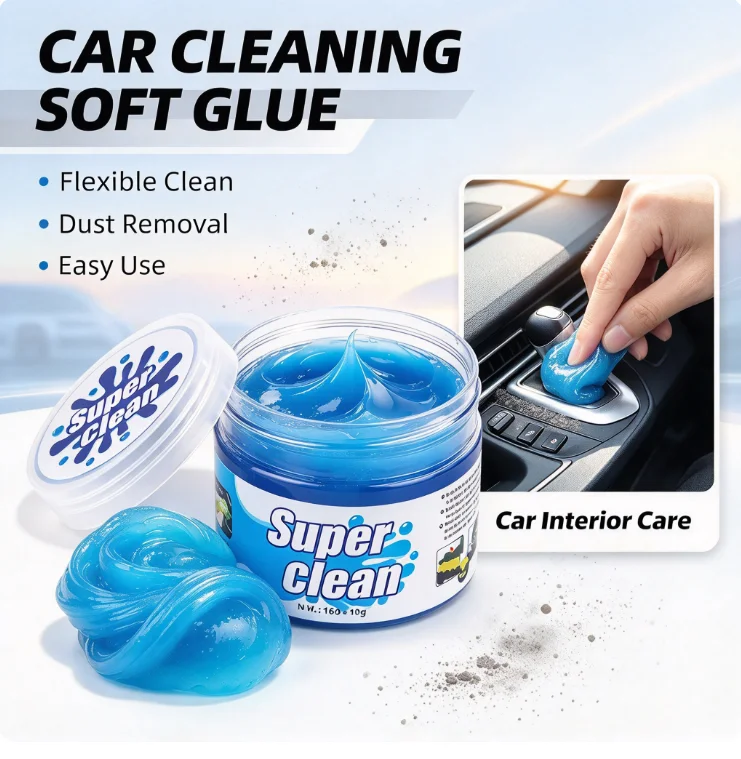 Car Cleaning Gel Slime Magic Mud Auto Interior Computer Keyboard Dirt Clean Dust Remover Gel Car Wash Interior Cleaning Tools
