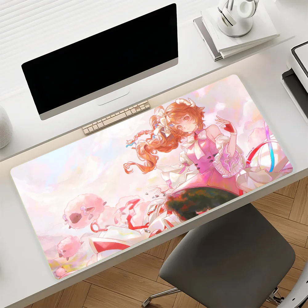 Arknights Endfield Ardelia Anime Gaming Mouse Pad Anti‑Slip Rubber Base Large PC Keyboard Laptop Desk Mat Office Student Home