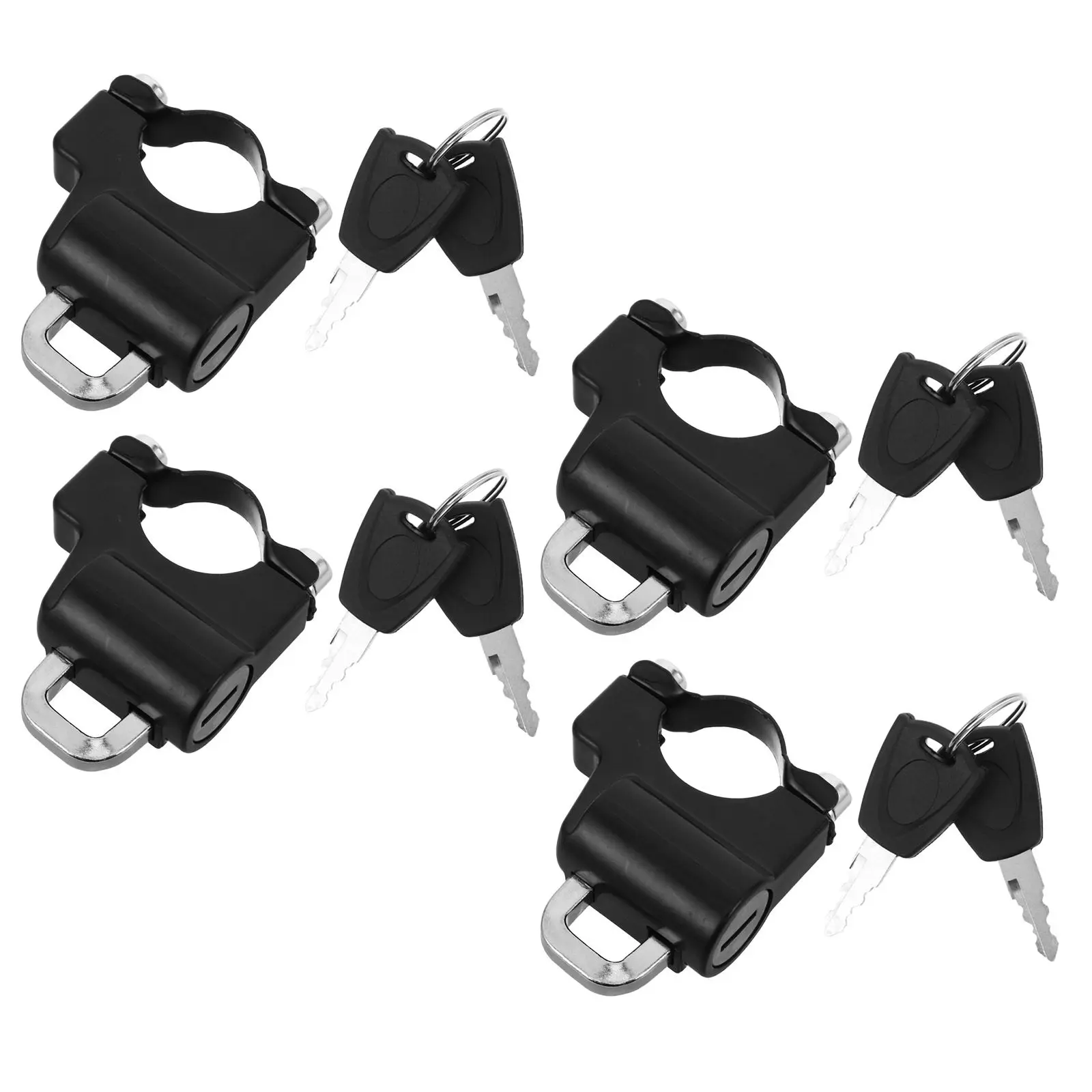 

Комплект из 4 противоугонных замков для мотоцикла, с креплением на руль, совместимые с скутерами и велосипедами