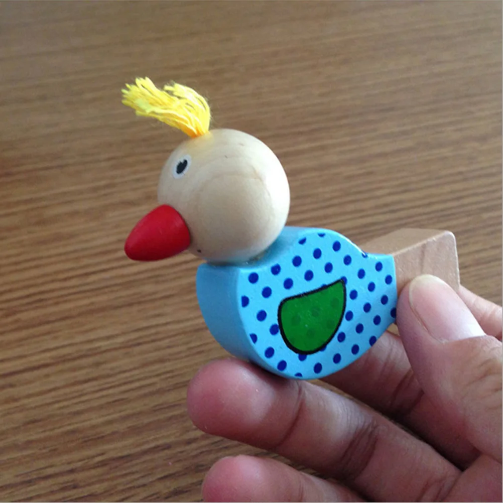 

Wooden Cartoon Birds Whistles Educational Music Instrument Sounds Toy for Kids Children Gift ( Color)