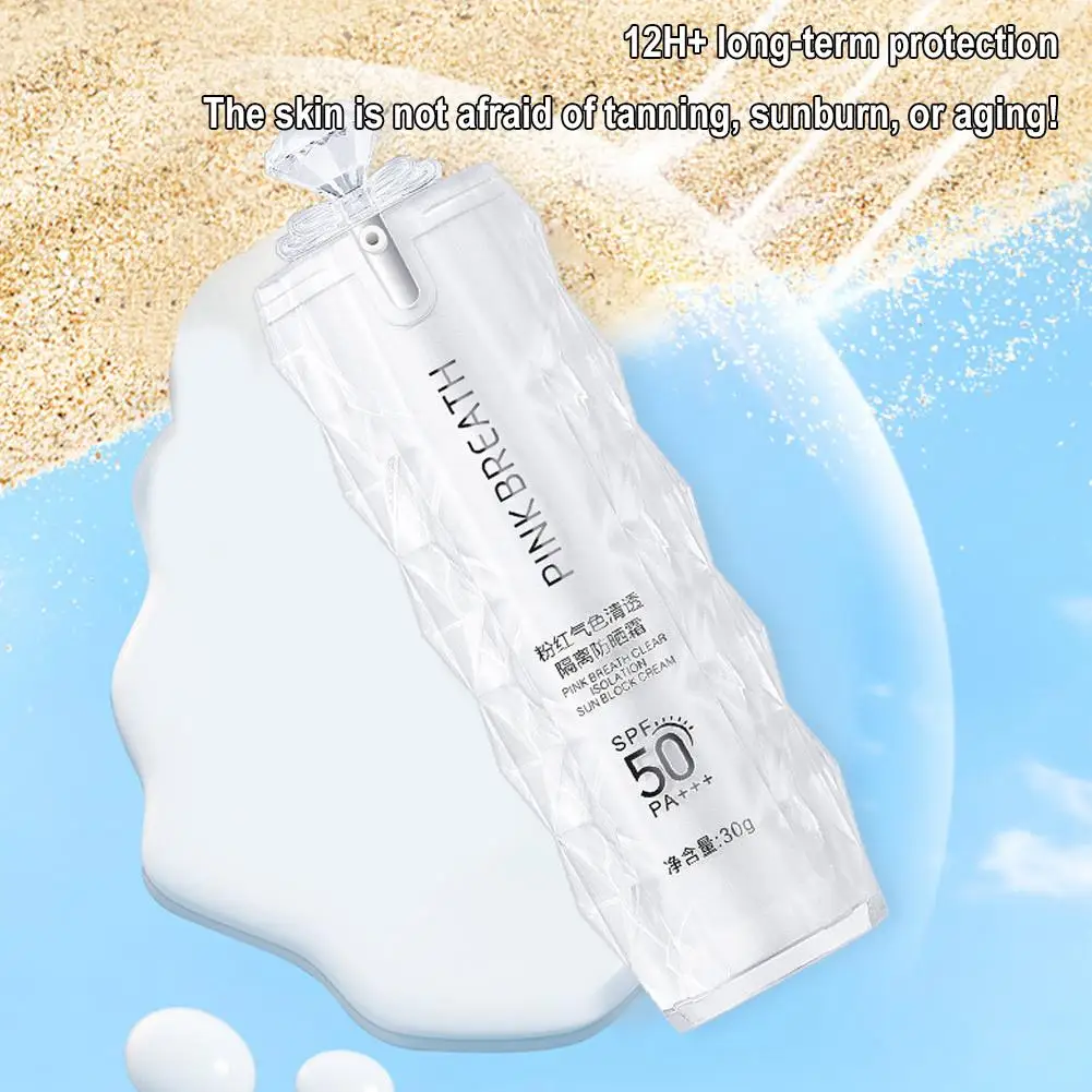 30g klare Isolation Sonnenschutz spf50 High Power White Care Concealer Gesichts diamant Sonnenschutz Drops hipping Creme Sonnencreme s p6j0