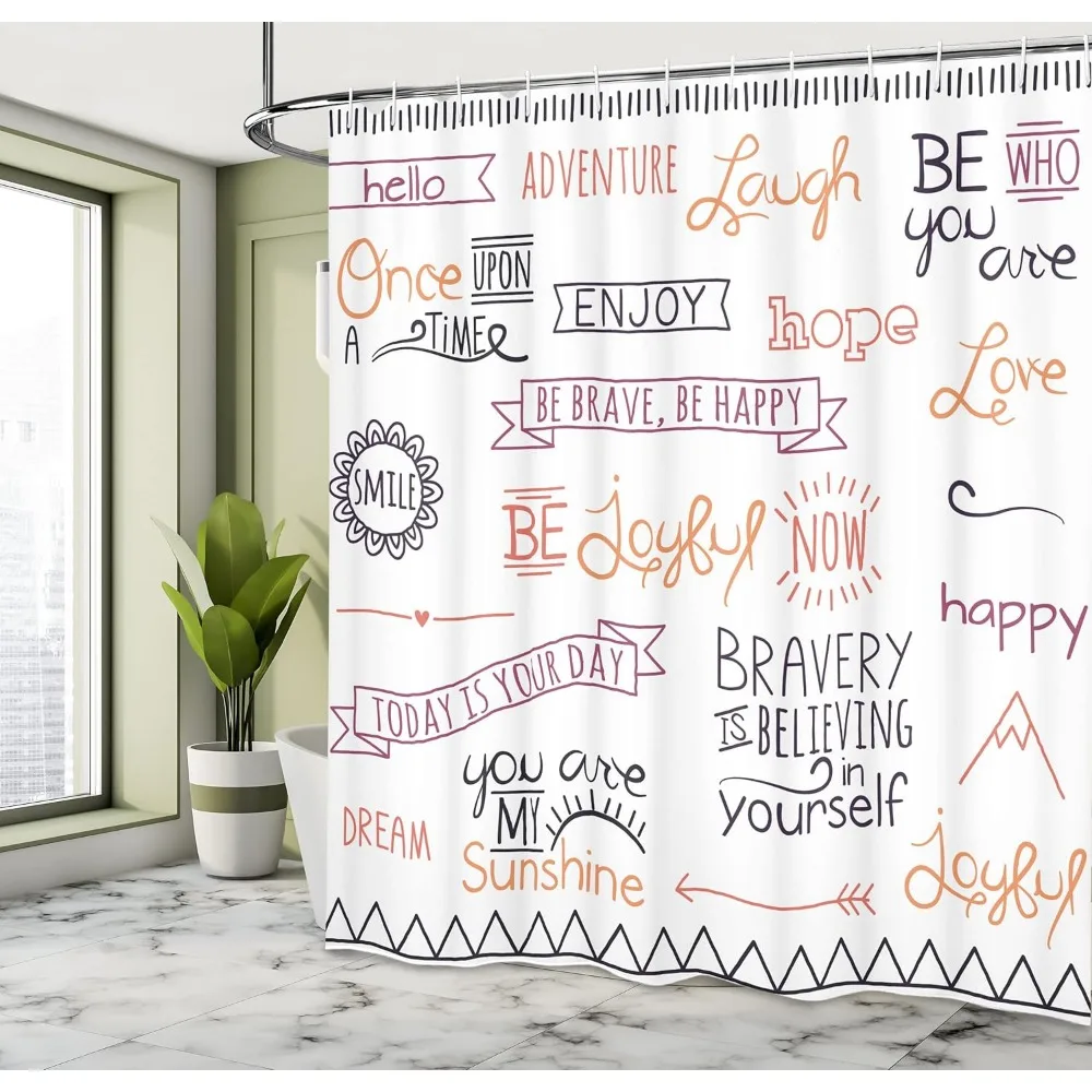 영감을 주는 샤워 커튼: 원단에 기쁨, 자존감, 진정성을 담으세요