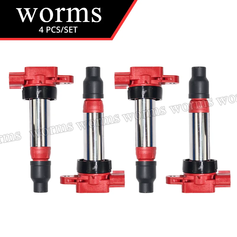 

Worms High Performance Ignition Coil Pack 4Pcs Upgrade For Suzuki K6A F6A Engine DA64V DA63T F6A DA64W DA62 DA52 Alto