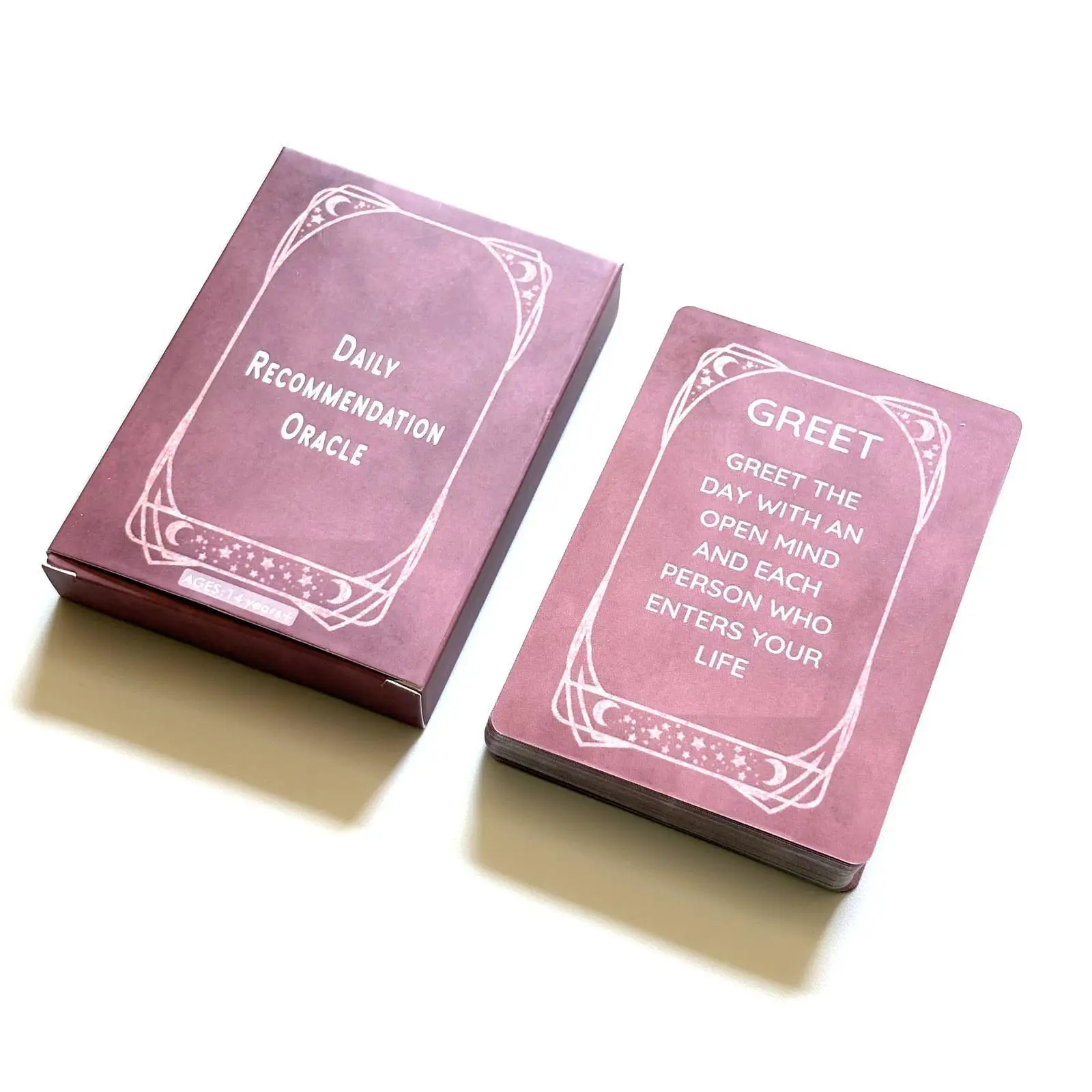 45 Card Celestial Affirmation Deck for Spiritual Guidance & Mindfulness Daily Recommendation Oracle Cards 10.4*7.3cm