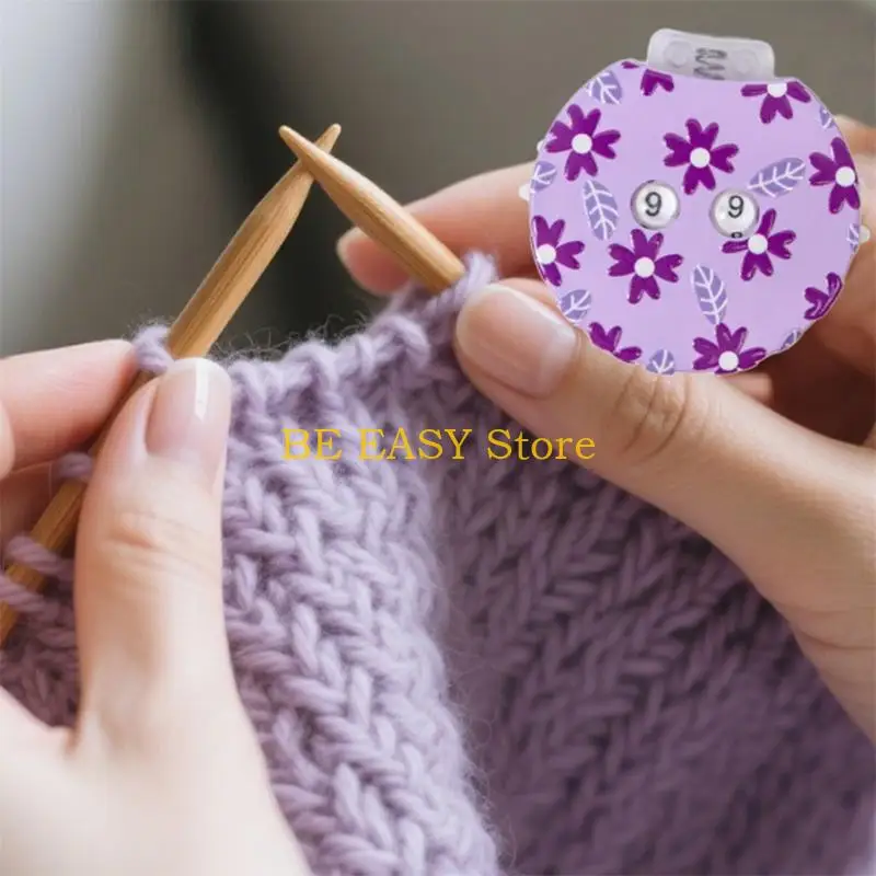 E28F Handheld Crochet Progress Monitor For Complex Pattern Slip Resistant Design Easy Single Hand Operation Craft Tool