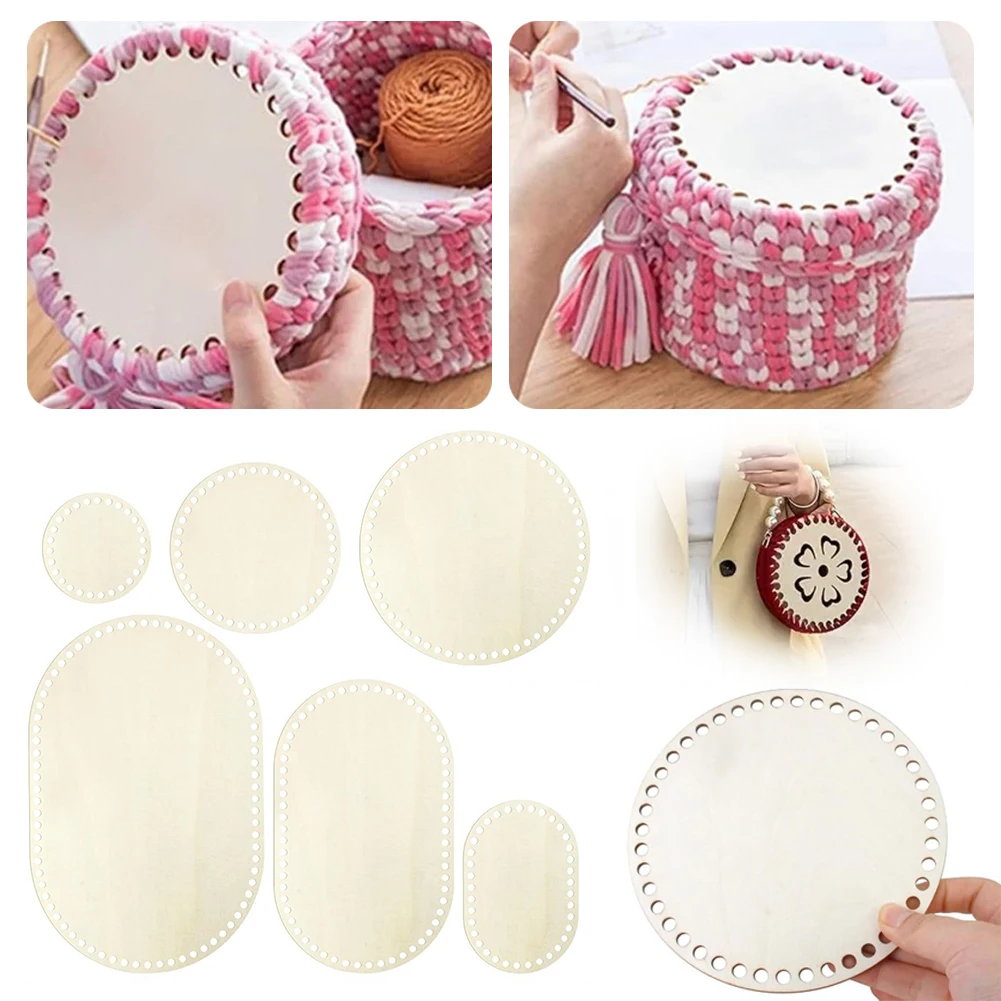 

6 Pack Natural Wood Basket Weaving Supplies Perfect For Crochet Knit Diy Projects Workshop Essential