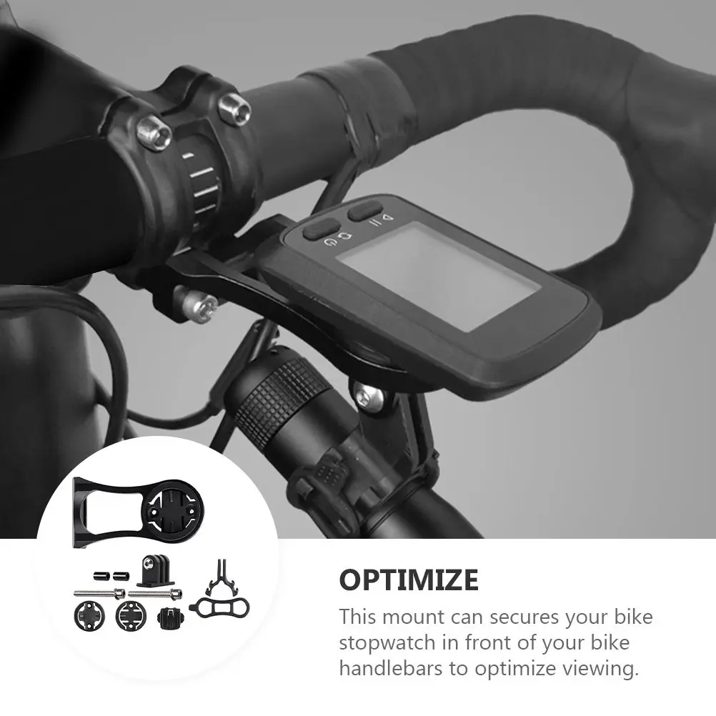 1Set Compact Aluminum Alloy Bike Computer Mount for Handlebar Speedometer Odometer Holder Front Viewing Lightweight Cycling