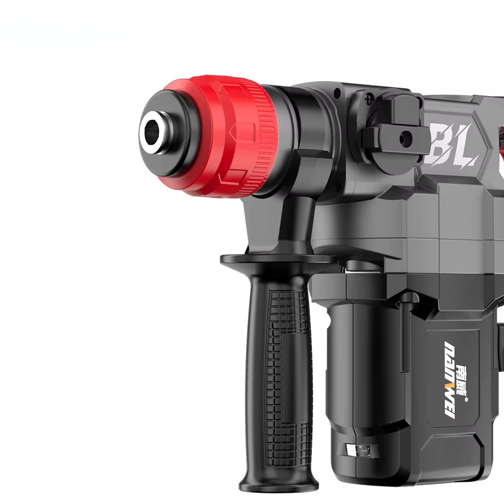 21V Electric Impact Hammer Drill DIY Cordless Lithium Battery Brushless Wood Steel Metal Cutter Wall Demolition Break