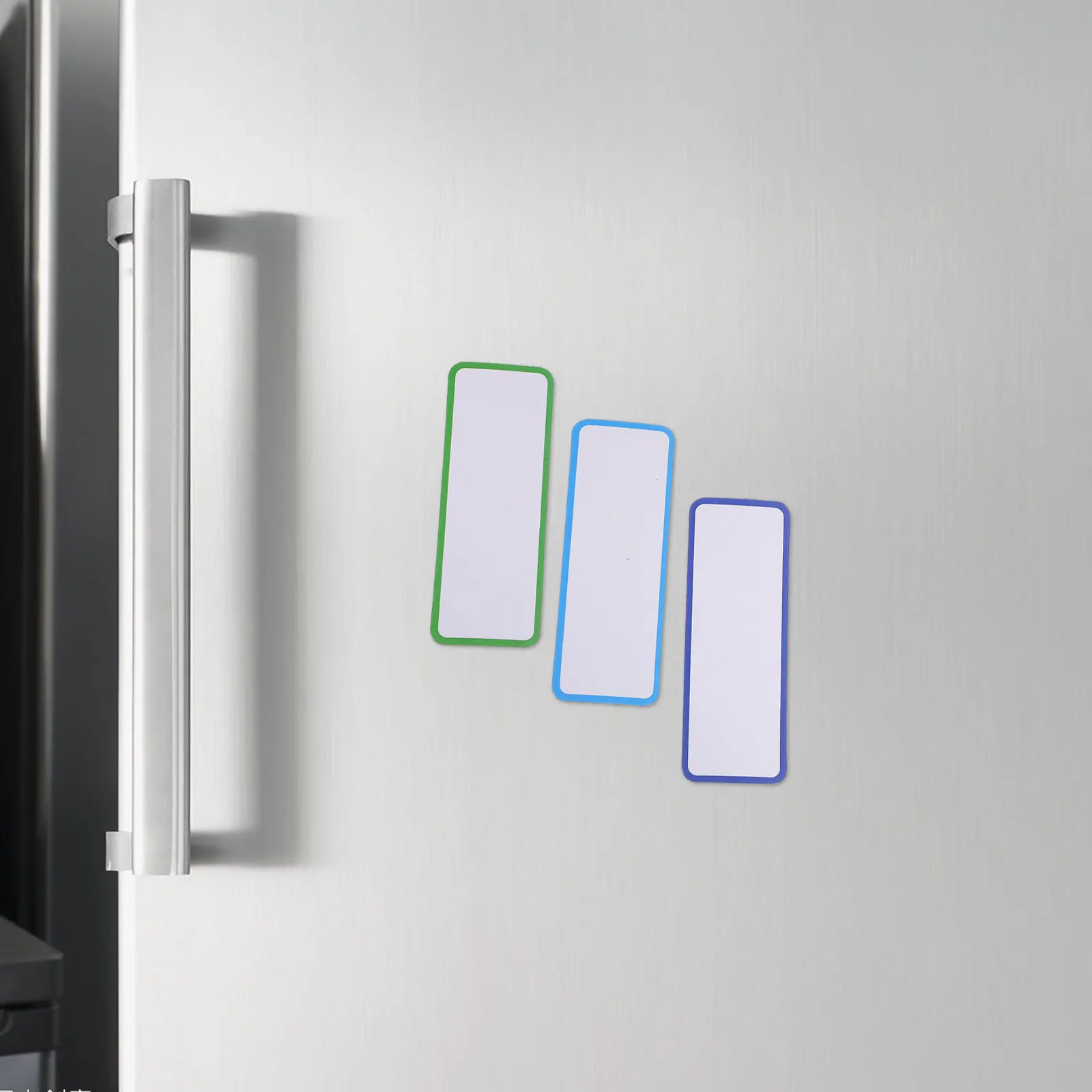 

54Pcs Writable Magnetic Labels Dry Erase for Refrigerator Whiteboard Locker Metal Surfaces Reusable Smooth Finish