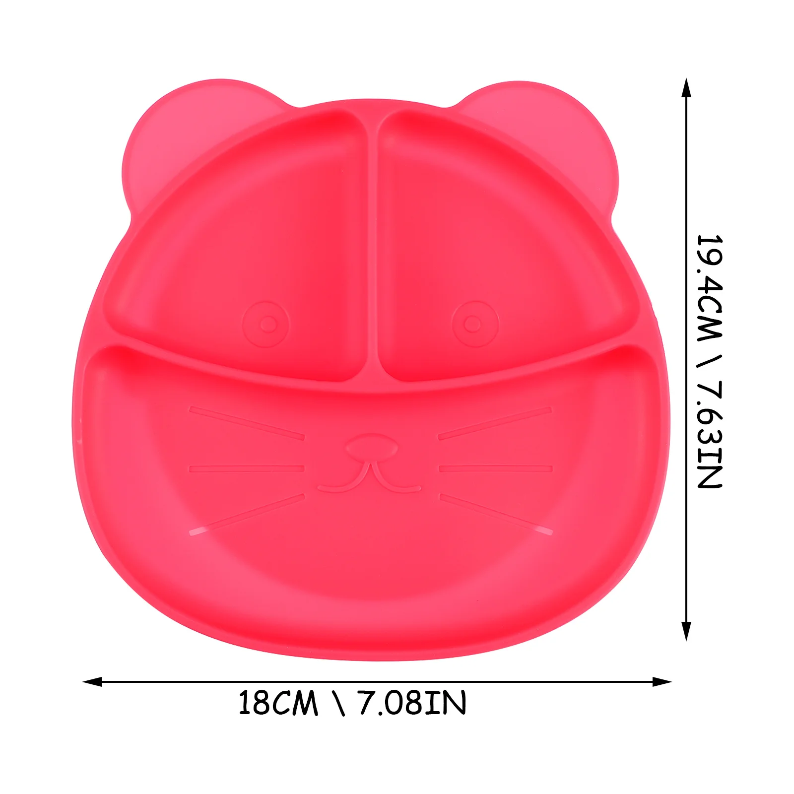 Silicone Plate Supplementary Food Plates Tableware Silica Gel Feeding