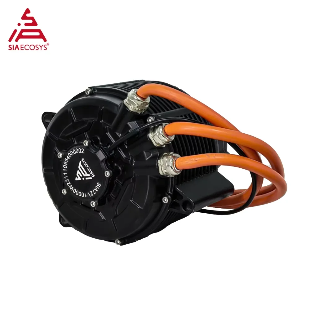 QS165 12000W 60mm Magnet Height PMSM Mid Drive Motor with 1:2.37 Gearbox for Off-road Dirtbike and Lightbike