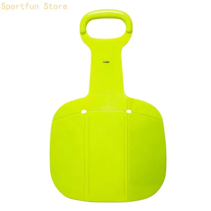 Snow and Sand Slider Board with Built In Handle, Foldable Plastic Sleds Board for Family Winter Sliding and Dunes Play X7JD