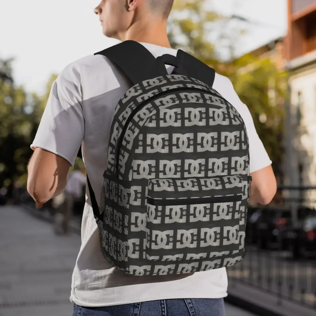 Custom Bag DC Shoe Co Backpack Daypack Large Capacity Children BookBag School Bag Shoulder Bags For Men Women