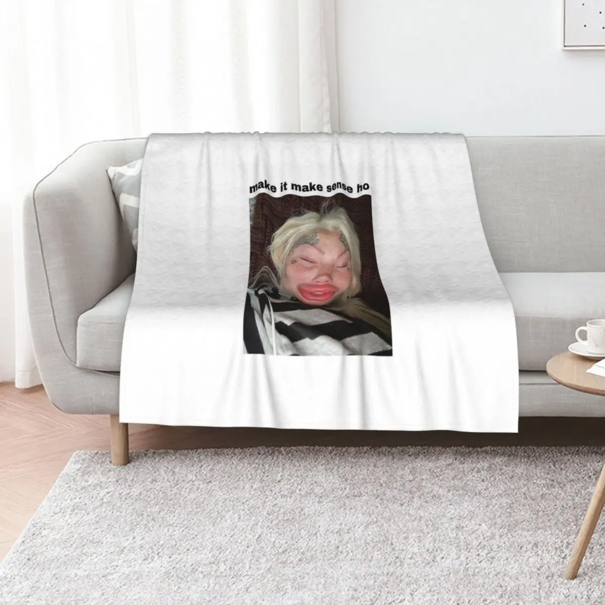Make it make sense Throw Blanket Decorative Throw Loose Giant Sofa Polar Blankets For Baby Plush Blankets