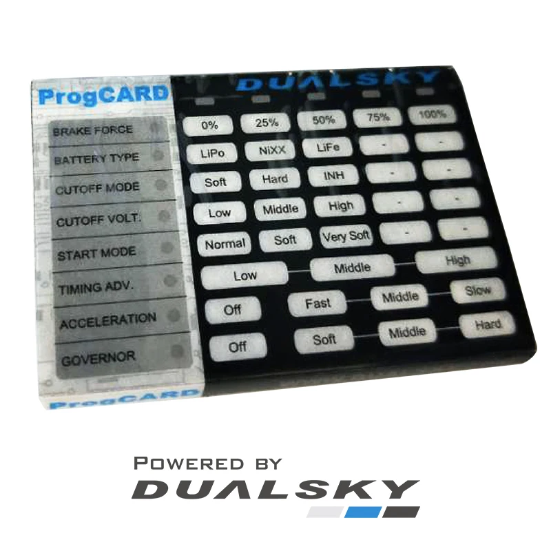 

Dualsky ProgCARD V3 Specialized Programming Card for Model Aircraft ESCs