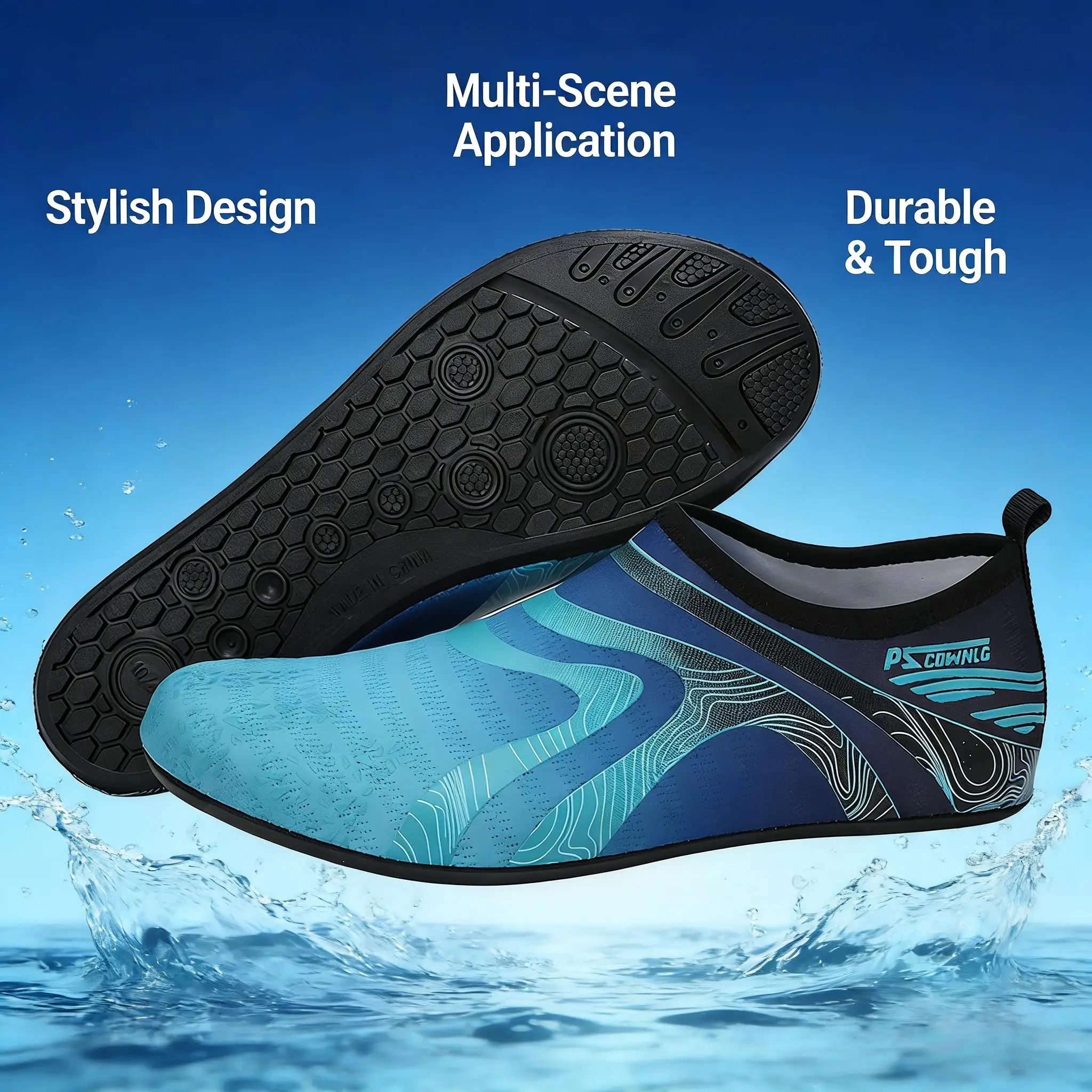 

Обувь для воды, унисекс, женские и мужские босиком, аква-носки, обувь для йоги, в помещении, на открытом воздухе, на пляже, для плавания, серфинга, быстросохнущие слипоны