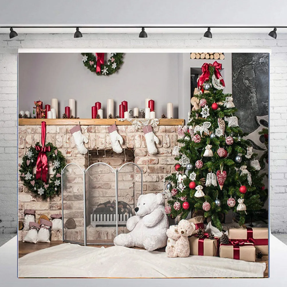 

Рождественский тематический фон-полотно премиум-класса, креативный декор для фотостудии, украшение для вечеринки, фон для рождественской фотосъемки