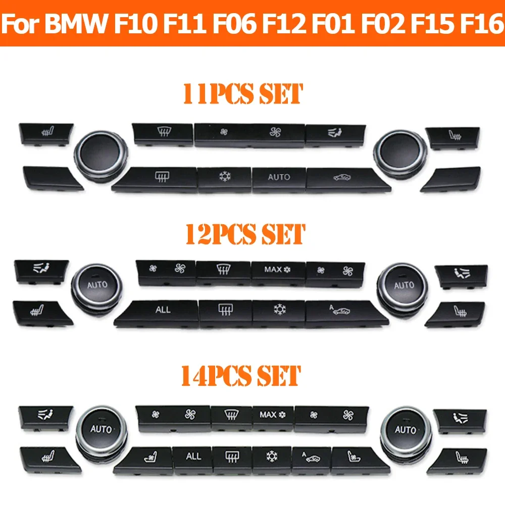 Pop Dashboard Air Conditioner AC Control Button Heater Switch Cover For BMW 5 6 7 Series X5 X6 F10 F11 F07 F06 F12 F01 F02 F15 F