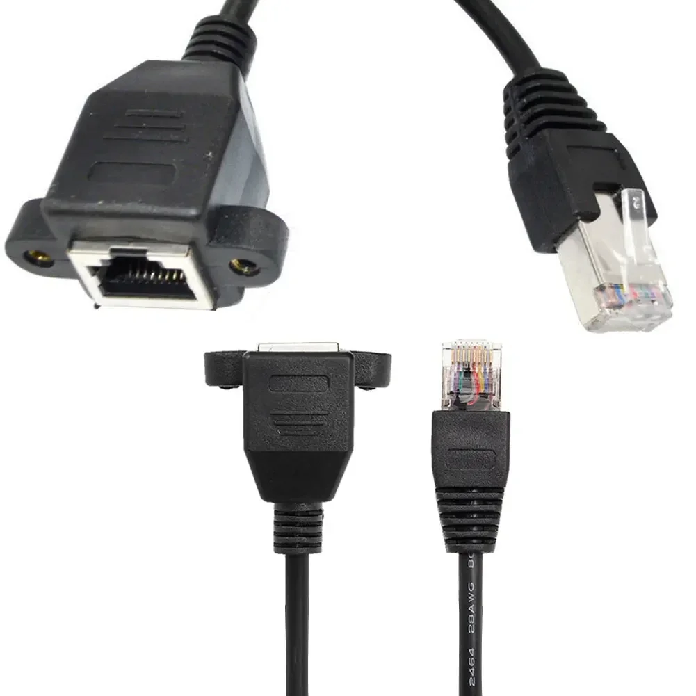 Cabo de extensão de rede Anpwoo-lan macho para fêmea, montagem ethernet, ethernet