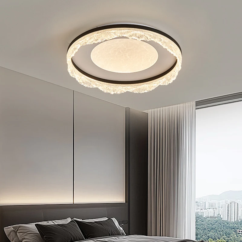 Italian Luxury Ice Crack Ceiling Light High-end Sense Of Living Room Eye Protection Ceiling Lamp Indoor Lighting Decorative Lamp