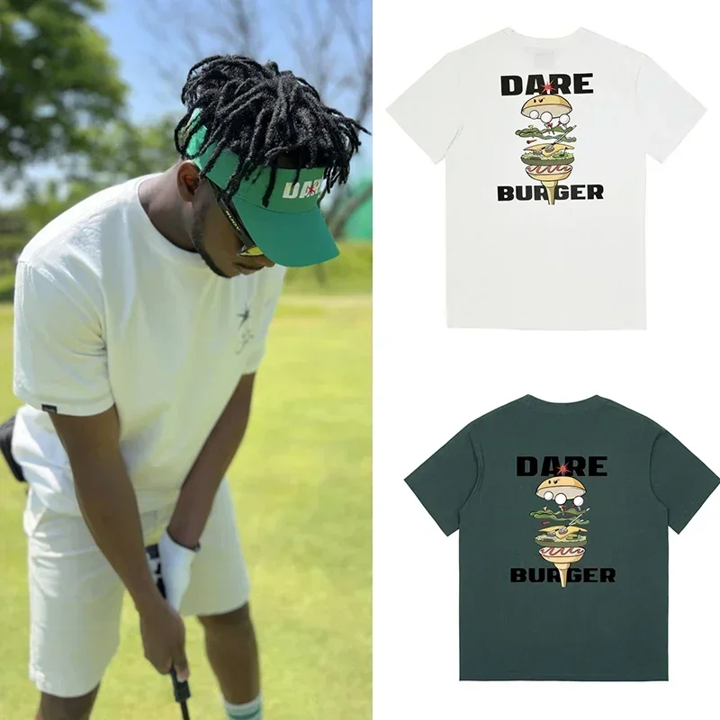 Summer 100% cotton Men\'s and Women\'s Universal Golf T-shirt Wear Outdoor Short Sleeve Golf Clothing 2024 Golf Wear