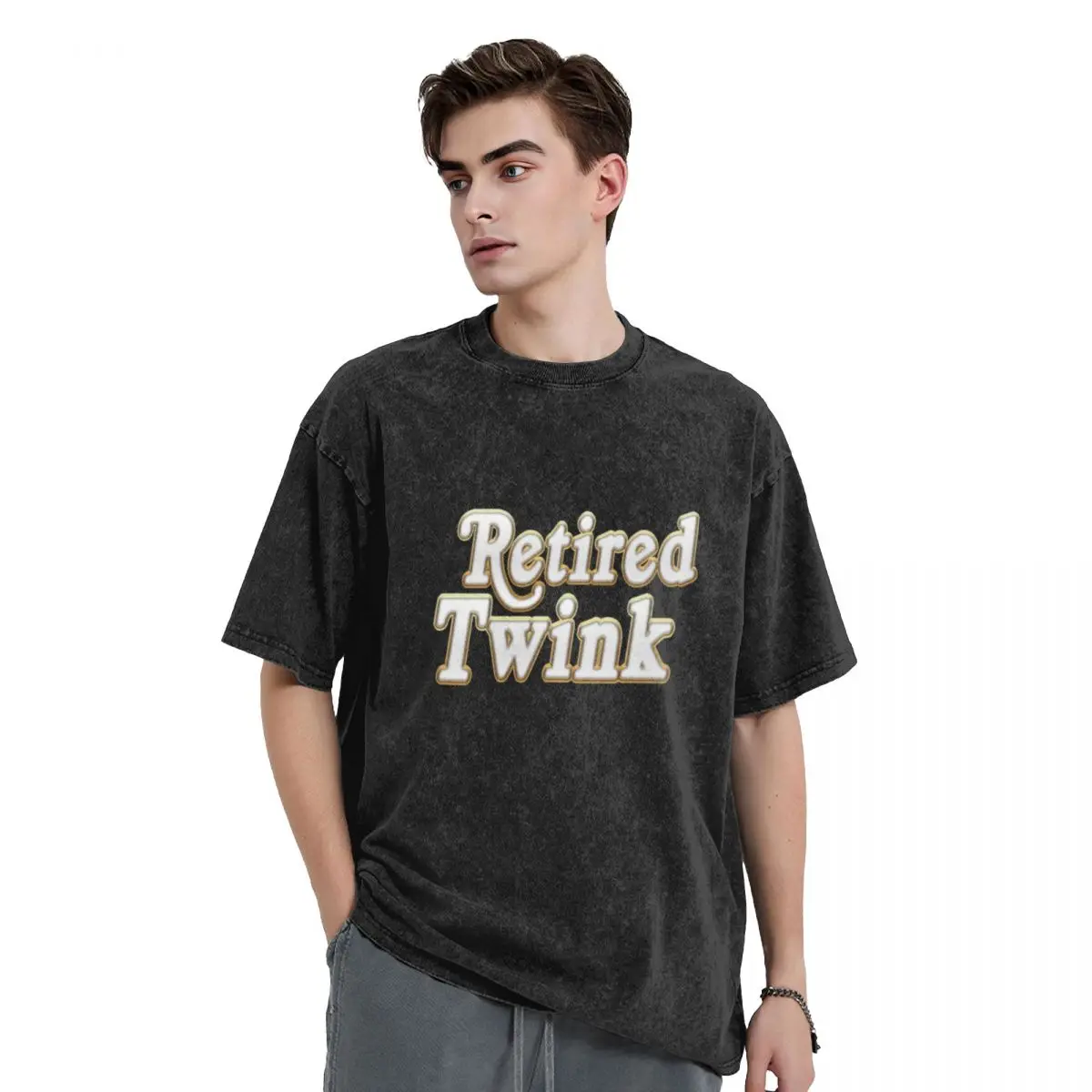 

Retired Twink - from Bent Sentiments T-Shirt cute tops oversized graphic tee customs design your own mens t shirts