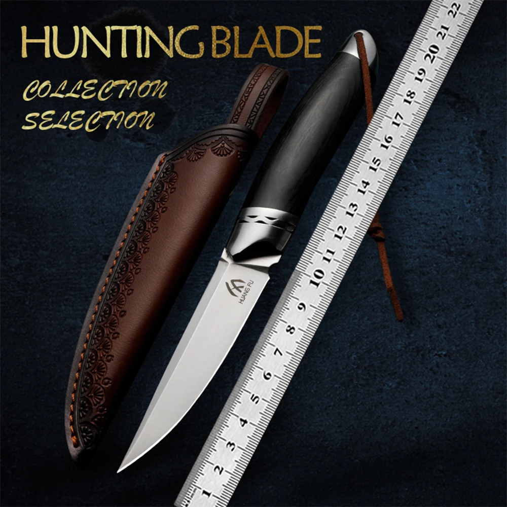 

Высококачественный стальной нож с фиксированным лезвием, нож для активного отдыха, нержавеющая сталь высокой твердости, цельнометаллический, с чехлом, портативный нож для экстренных ситуаций.