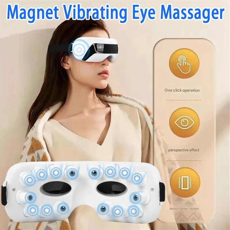 

Визуальный массажер для глаз: снимает усталость глаз с помощью сильной магнитной вибрации и точностирует угловые акупунктурные точки.