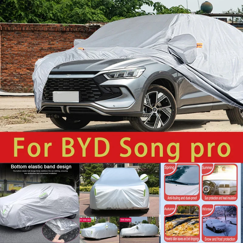 

For BYD Song pro Outdoor Protection Full Car Covers Snow Cover Sunshade Waterproof Dustproof Exterior Car accessories