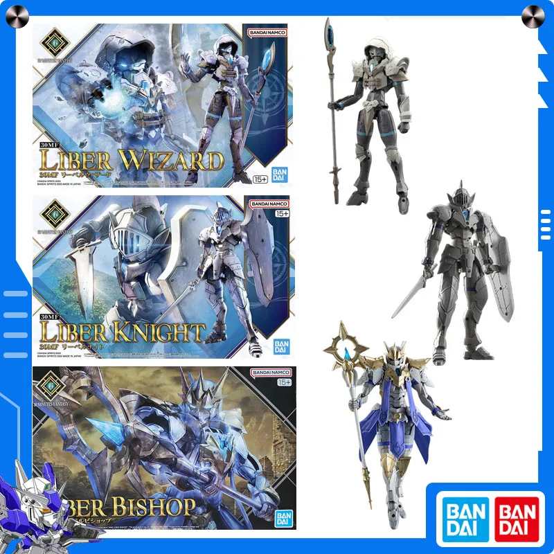 Bandai original 30 minutos kits de injeção fantasia 30mf liber wizard liber bispo lib cavaleiro figura anime modelo de montagem de ação