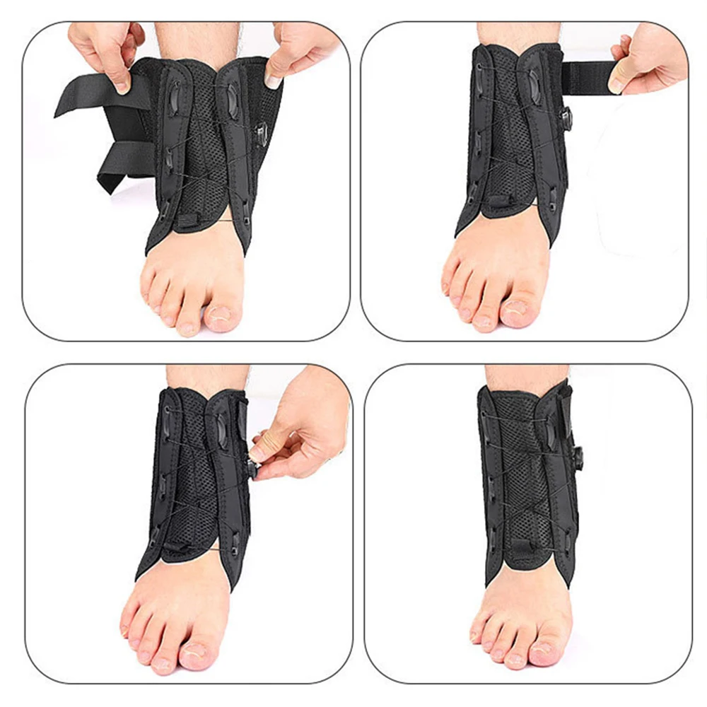 Ankle Sprained Support Brace Rotating Aluminum Plate Ankle Splint Stabilizer Protector Sprained Ankle Injury Recovery Achilles