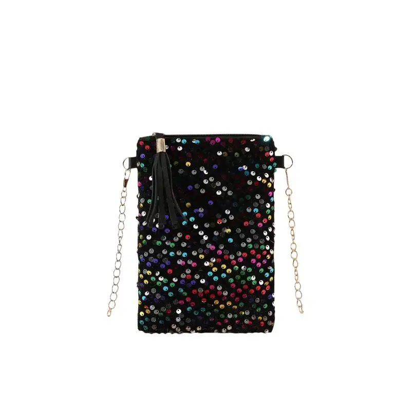 Mini Bling Sequins Crossbody Bag for Women Shiny Evening Party Shoulder Purse Fashion Durable Handbag for Wedding Date Night