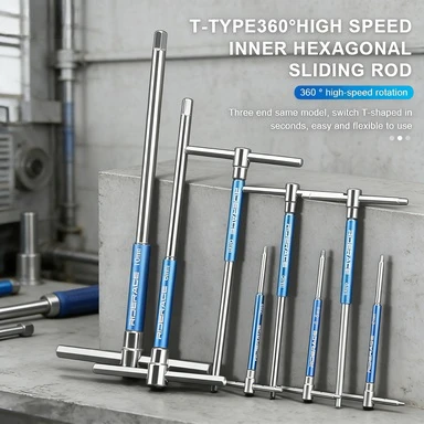 

Bicycle T-Handle Allen Hex Key Wrench Set, CRV Steel Bike Repair Tool 2/2.5/3/4/5/6/8/10mm Inner Hexagon Spanner