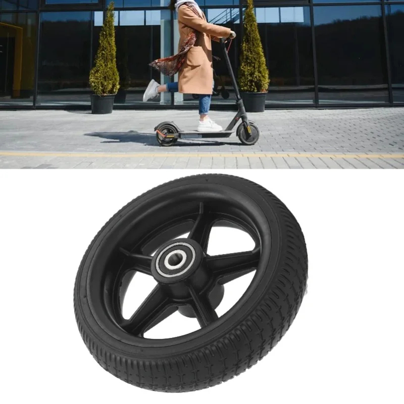 6.5 Inch Electric Scooter Solid Tire Rubber Anti Slip Explosion Proof Electric Scooter Wheel With Hub For Replacement
