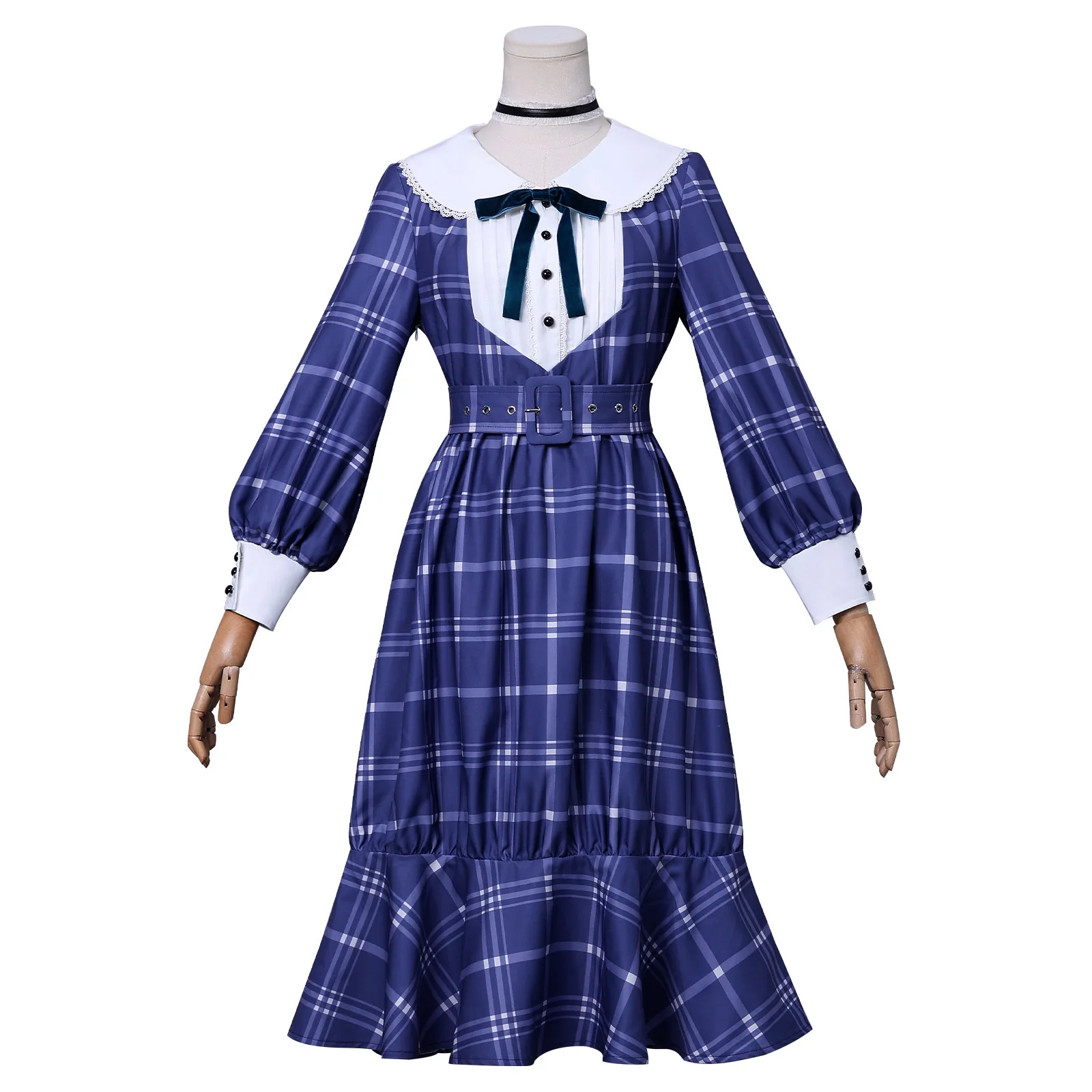 

BanG Dream! Cosplay Costume Of Mugi Takebayashi With Checkered Skirt For Character Roleplay