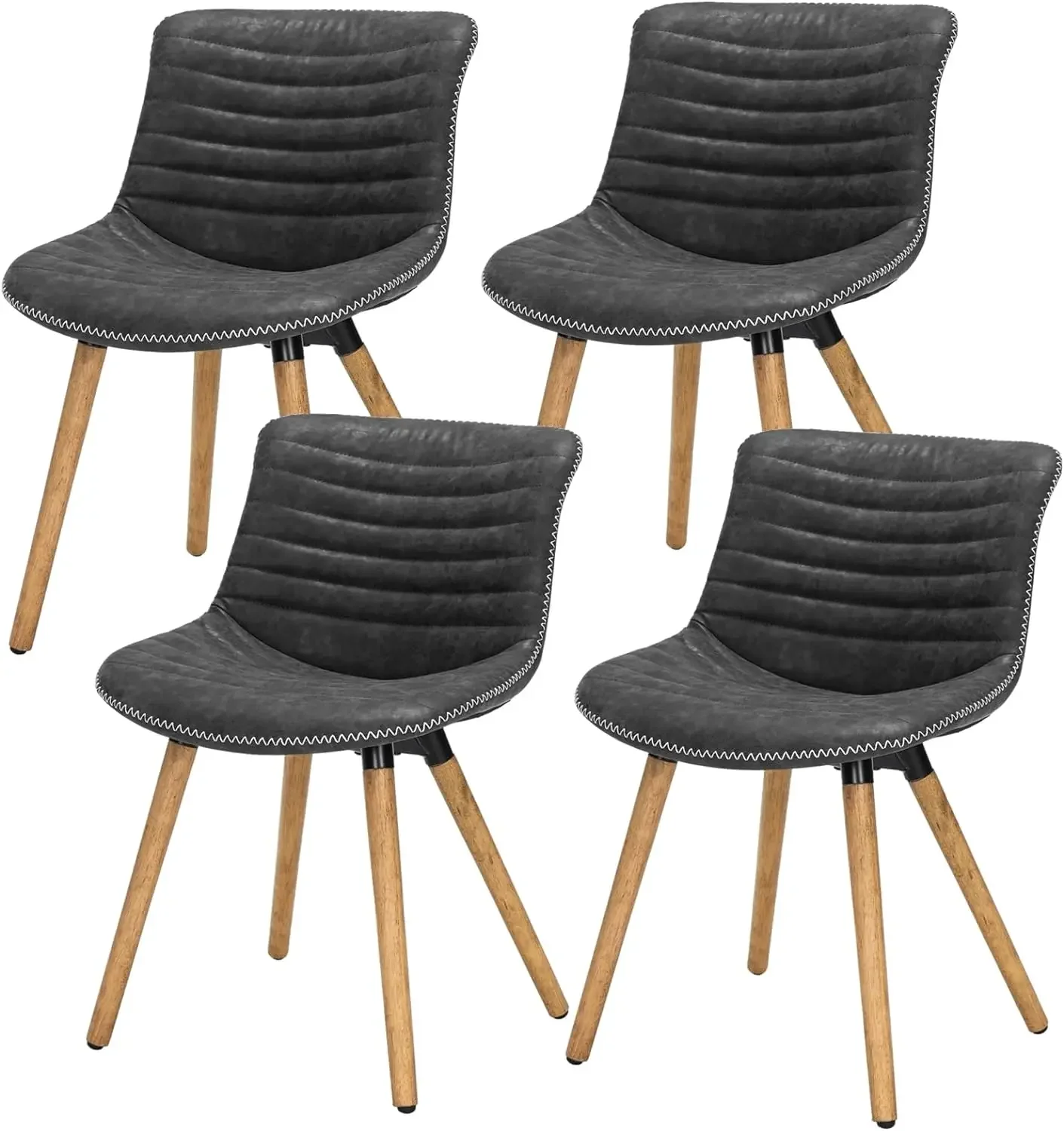 

Side Chair Dining Chair Set of 4 with Solid Wood Legs for Kitchen Living Dining Room Bedroom Indoor Outdoor,Modern Industrial Fa