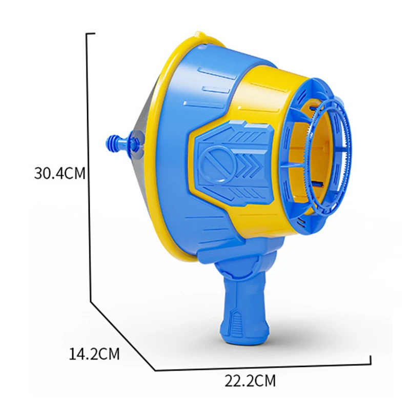 เด็กใหม่ลม Bubble Machine ของเล่นกลางแจ้ง Interactive Bubble Machine Air Principle ต่อเนื่อง Bubble ใหม่ Exotic มีรูพรุน