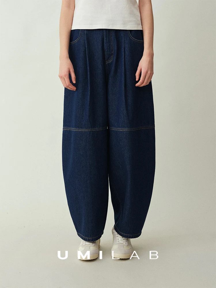 

Джинсы UMILAB Cleanfit из 100% хлопка с эластичным поясом, свободного кроя, утягивающие, для женщин, на зиму и весну