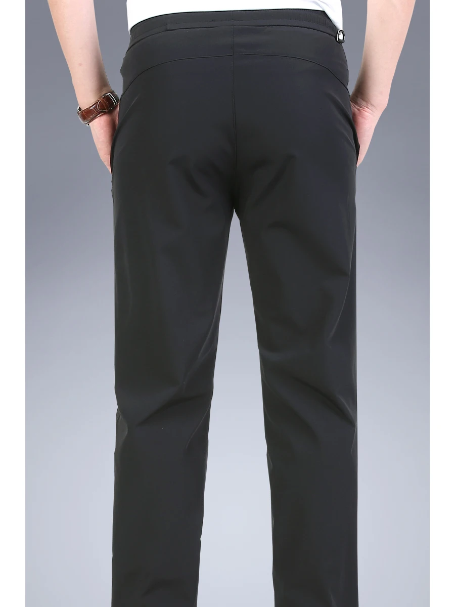 

Мужские брюки из ледяного шелка прямого кроя: повседневные, спортивные, летние, тонкие, дышащие, быстросохнущие, эластичные, охлаждающие, свободного кроя