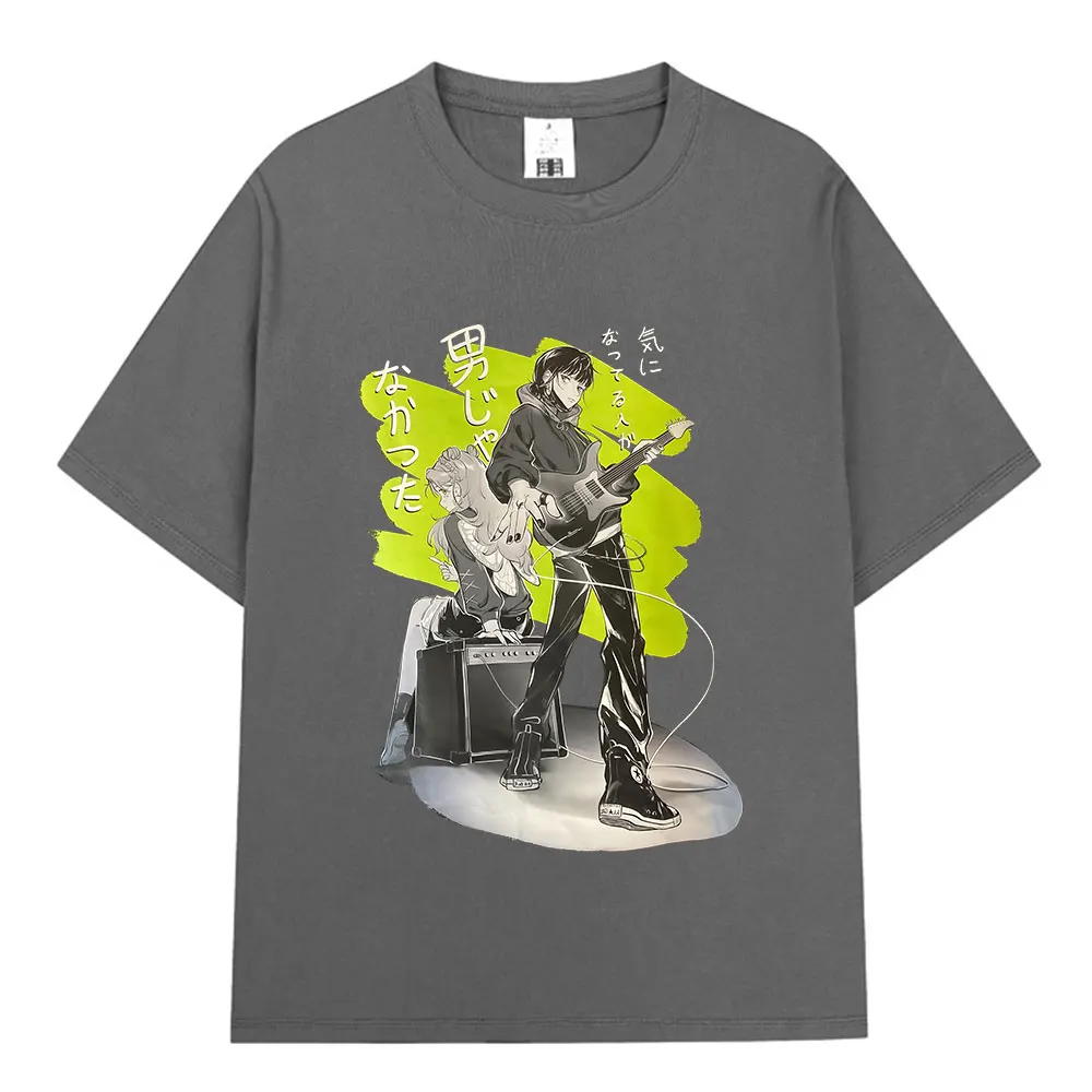 Anime The Guy She Was Interested in Wasn't A Guy At All T-shirts Men Women Clothing Fashion Harajuku 100% Cotton Casual T Shirt